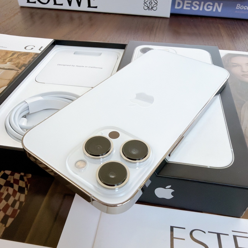 鹽行-二手 iphone 13 pro 128G 銀色 #99305（店家保固365天）