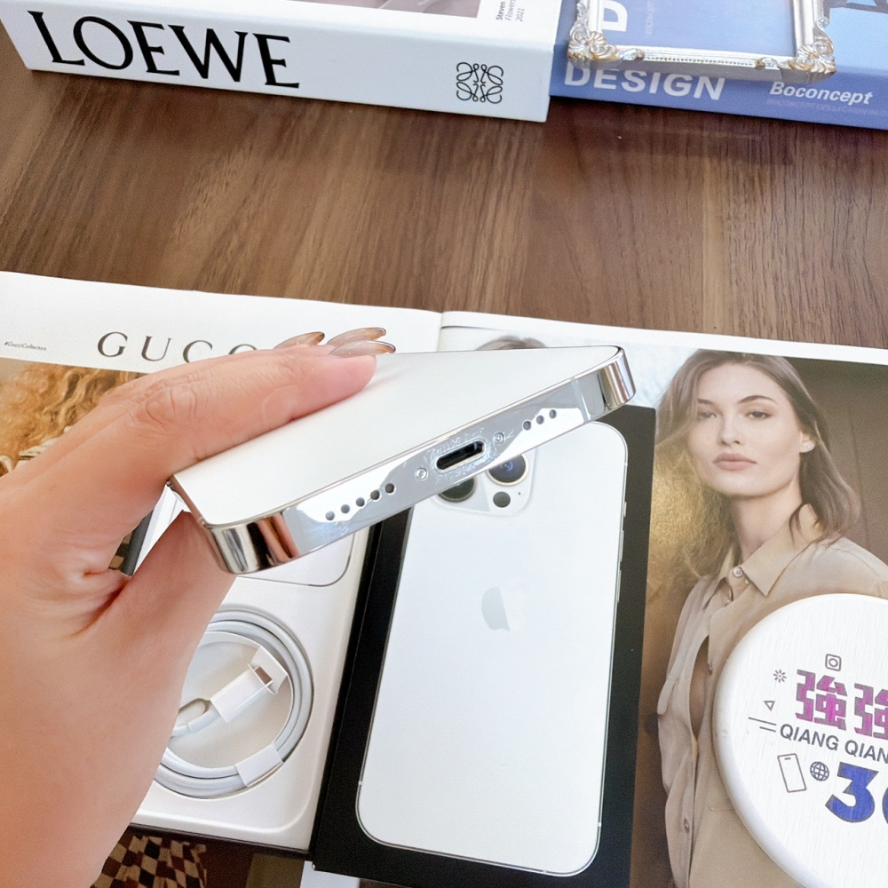 鹽行-二手 iphone 13 pro 128G 銀色 #99305（店家保固365天）