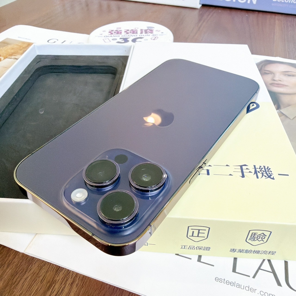 鹽行-二手 iphone 14 pro 128G 紫色 #16803(店家保固365天)