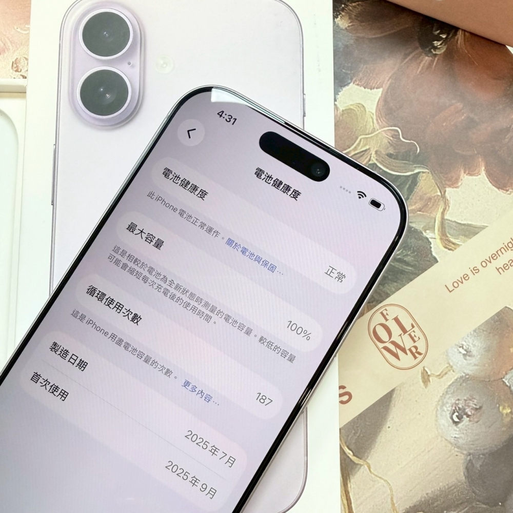 二手 iPhone17 256G 紫色*08602（原廠保固）
