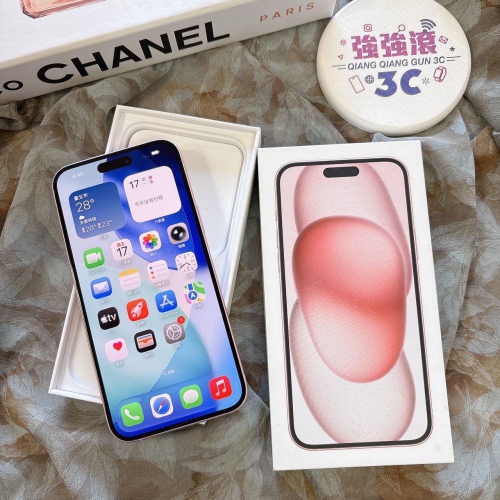 二手 iPhone15Plus 128G 粉色*27420(店家保固)