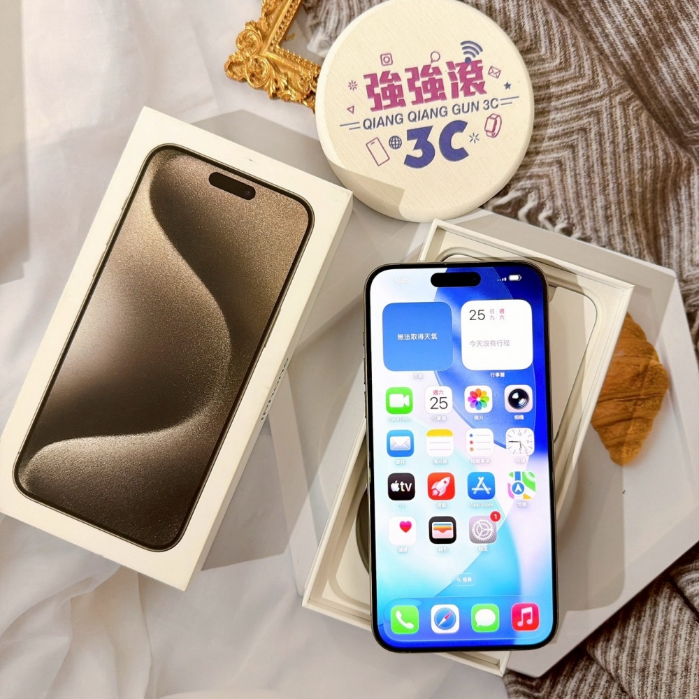  善化-二手iPhone15 Pro Max 512G 原色 #37793（店保365天）