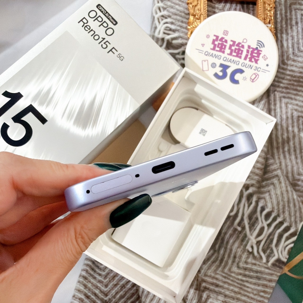 善化-二手 OPPO RENO 15F 12+256G 藍*48777（原廠保內）