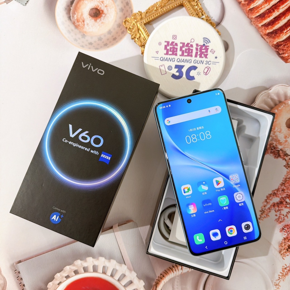 善化-Vivo V60 12+256G 藍色*71613（店家保固90天）