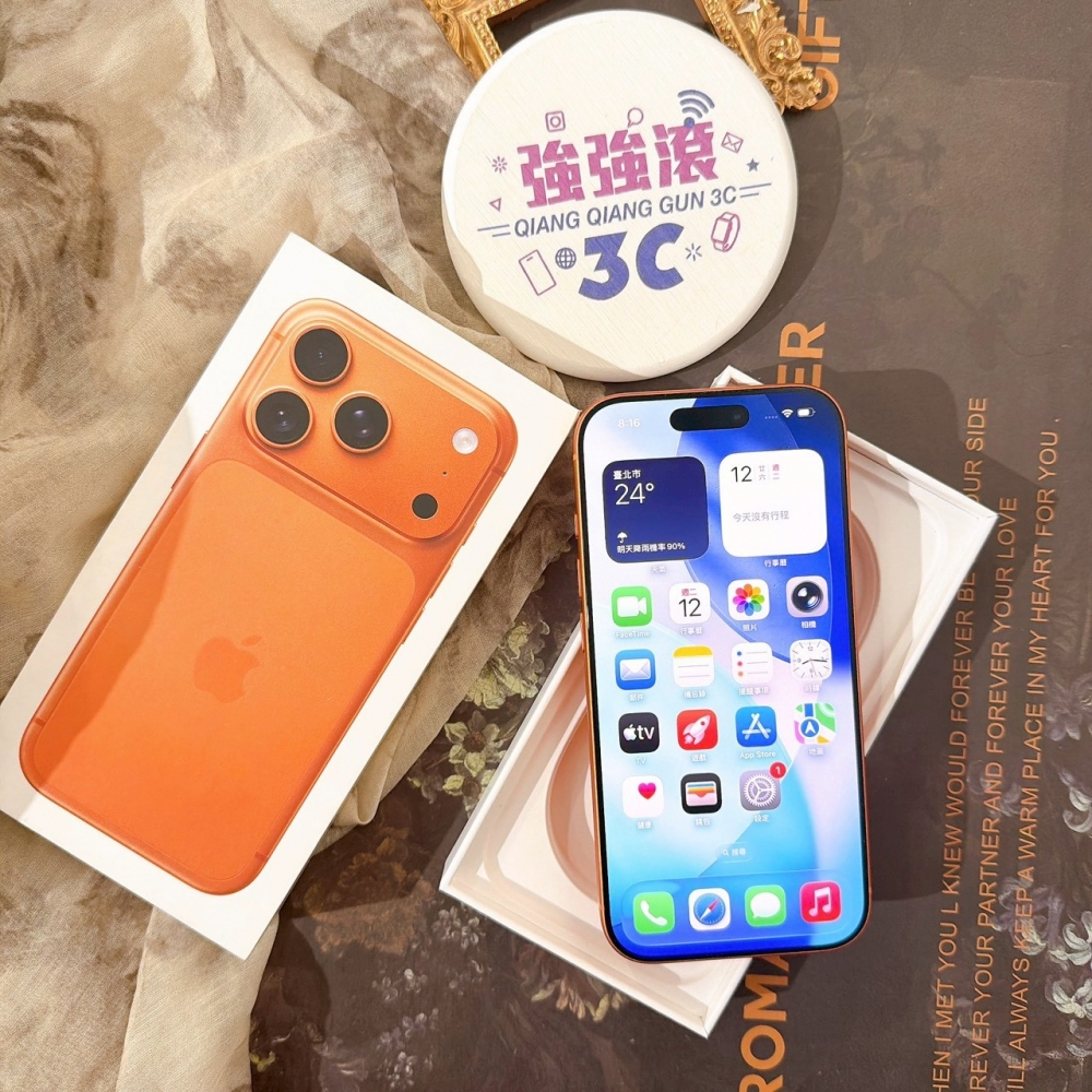善化-二手港版iPhone17 PRO 256G 橘色 #80545（原廠保固）