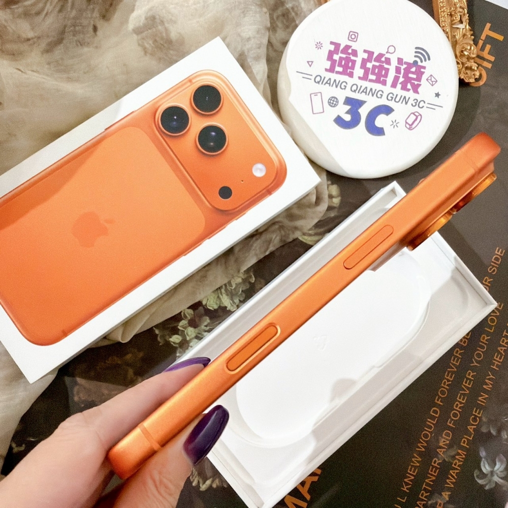 善化-二手港版iPhone17 PRO 256G 橘色 #80545（原廠保固）