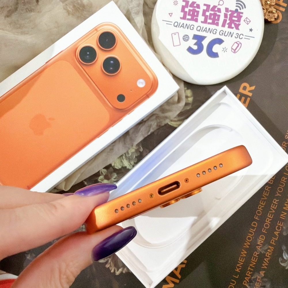 善化-二手港版iPhone17 PRO 256G 橘色 #80545（原廠保固）
