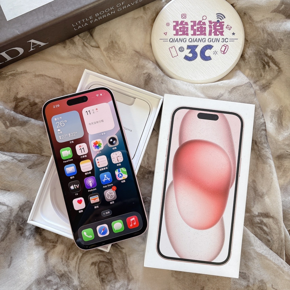 二手 iPhone15 256G 粉色*97444(店家保固365天)