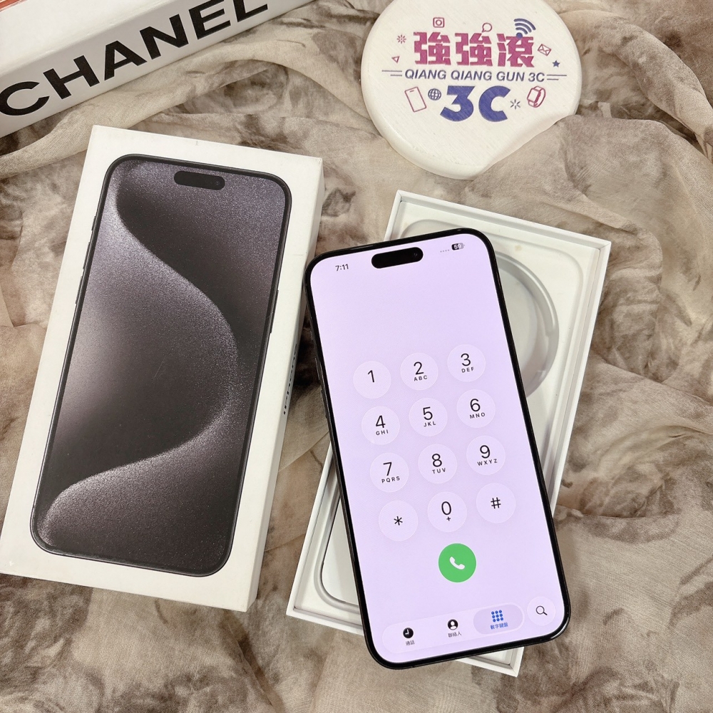 iPhone15ProMax 256G 黑色*51438（店家保固）