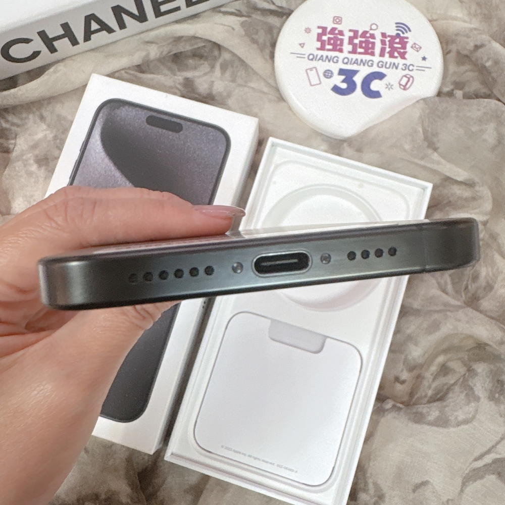iPhone15ProMax 256G 黑色*51438（店家保固）