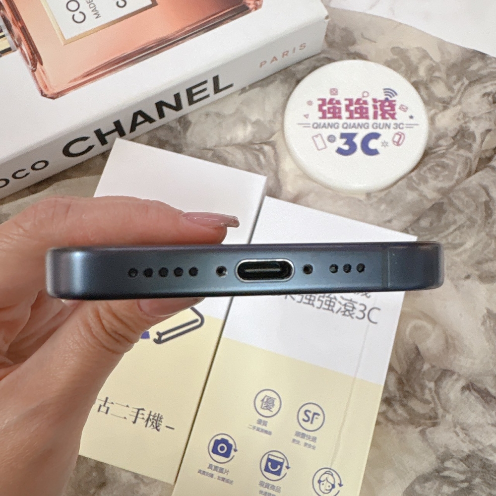 二手iPhone15 PRO 128G 藍色 #09696(店家保固365天)