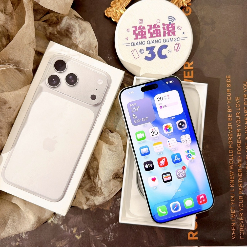 善化-二手 iPhone17 PRO MAX 256G 白色  # 93645（原廠保固）