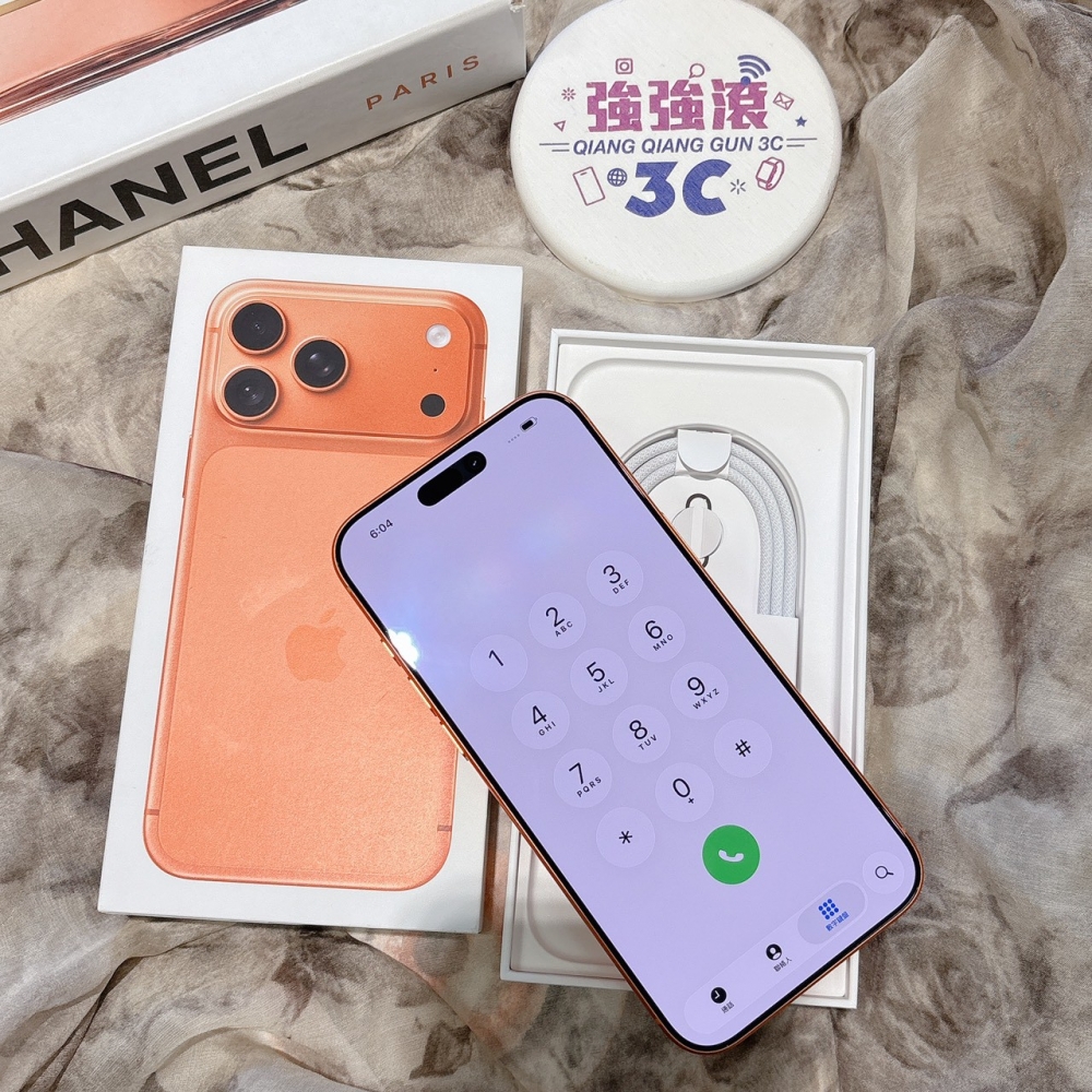 二手-iPhone17 Pro Max 256G 橘色 #10701(原廠保固)