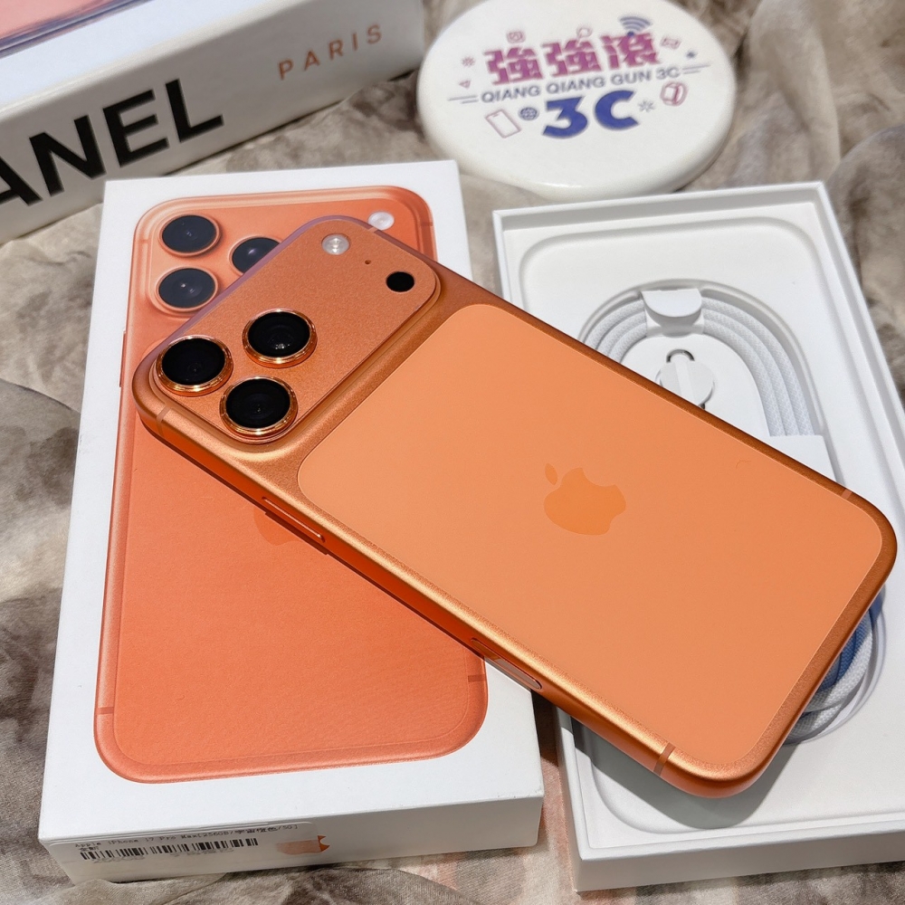 二手-iPhone17 Pro Max 256G 橘色 #10701(原廠保固)