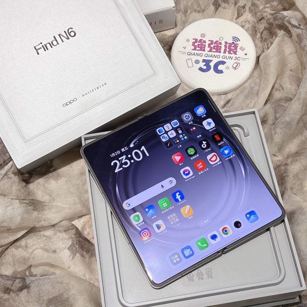 二手 OPPO Find N6 16+512G 銀色*55410(店家保固)