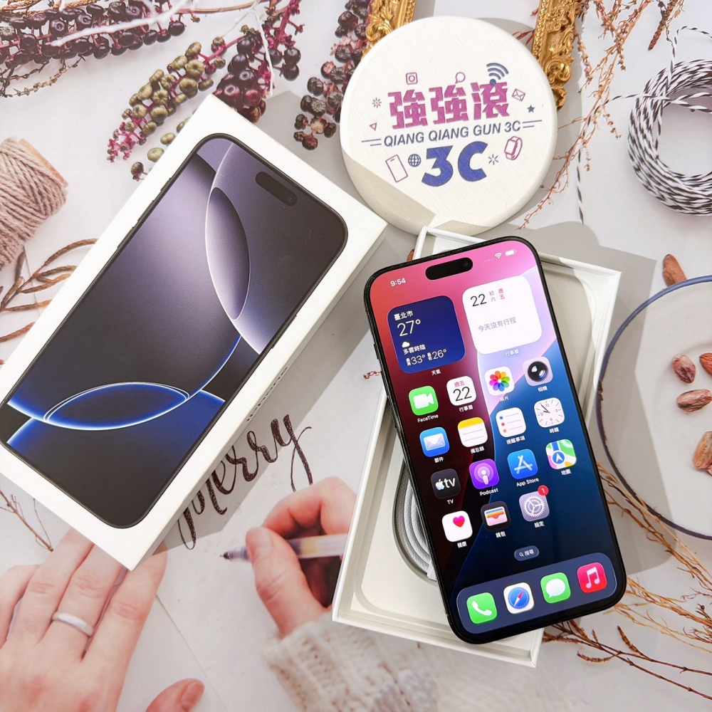 善化-二手 iPhone16 Pro Max 256G 黑色 #83566（原廠保固）