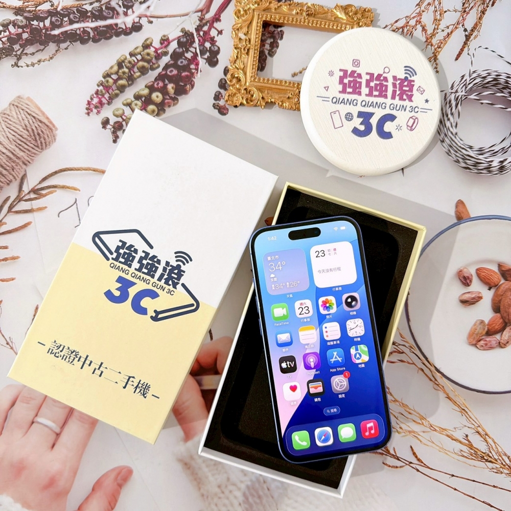 善化-二手 iPhone16 128G 藍色 #15883（店家保固365天）