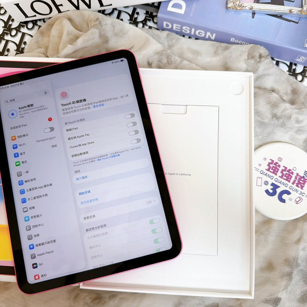 鹽行-二手 ipad A16 -128G 粉色 wifi #RY7P7（原廠保固）