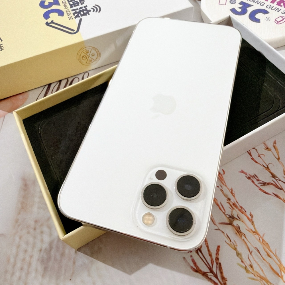 善化-二手 iPhone12 PRO MAX 128G 銀色 #88396(店家保固90天)