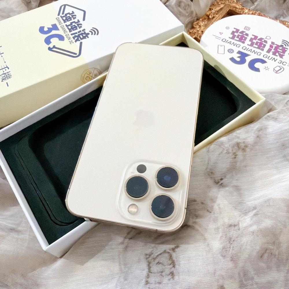 善化-二手 iPhone13 PRO  128G 金色 #91854（店家保固365天）