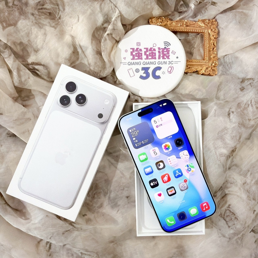 善化-二手iPhone17 PRO MAX 256G 銀色 #25029（原廠保固）