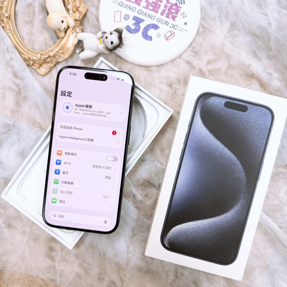 歸仁-二手iphone 15 pro 128G 藍色＃09811（店家保固365天）