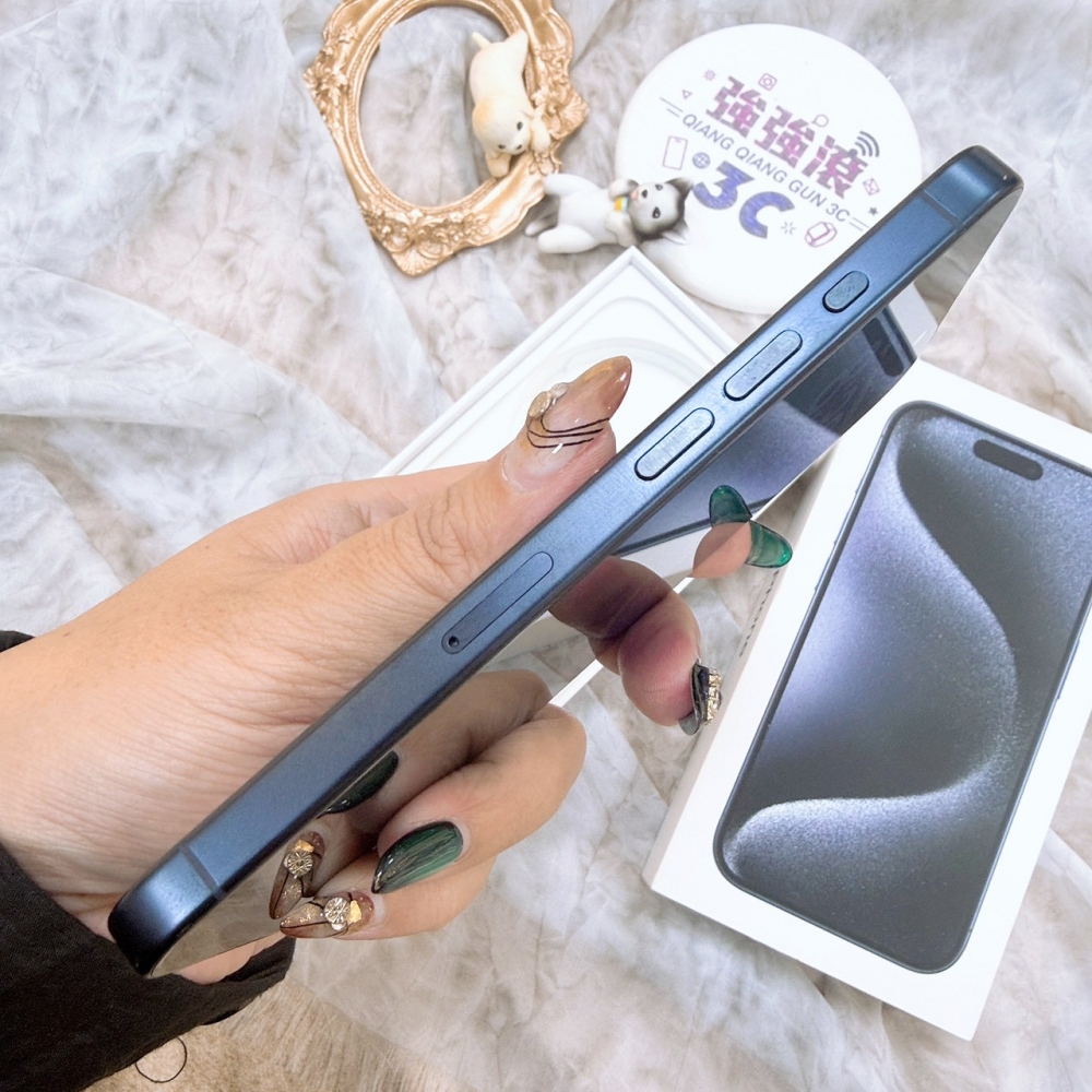 歸仁-二手iphone 15 pro 128G 藍色＃09811（店家保固365天）