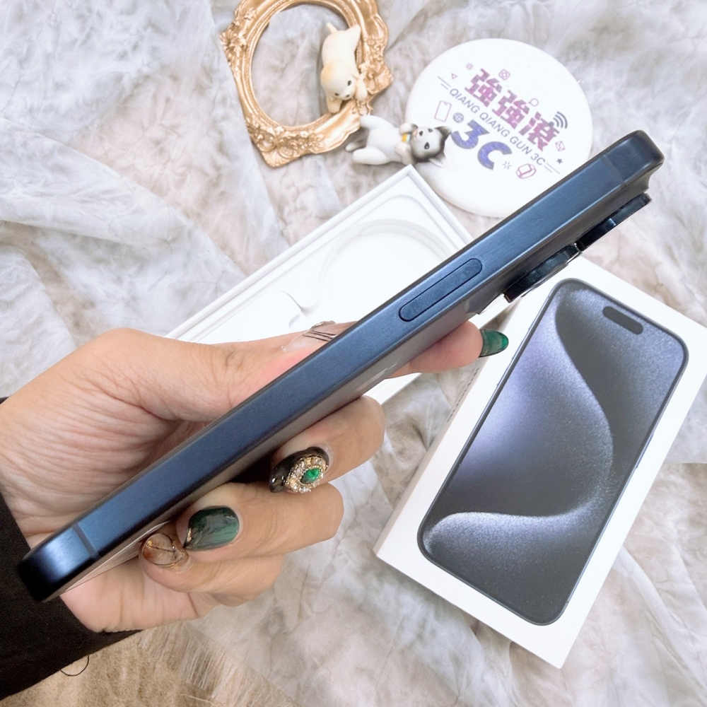 歸仁-二手iphone 15 pro 128G 藍色＃09811（店家保固365天）