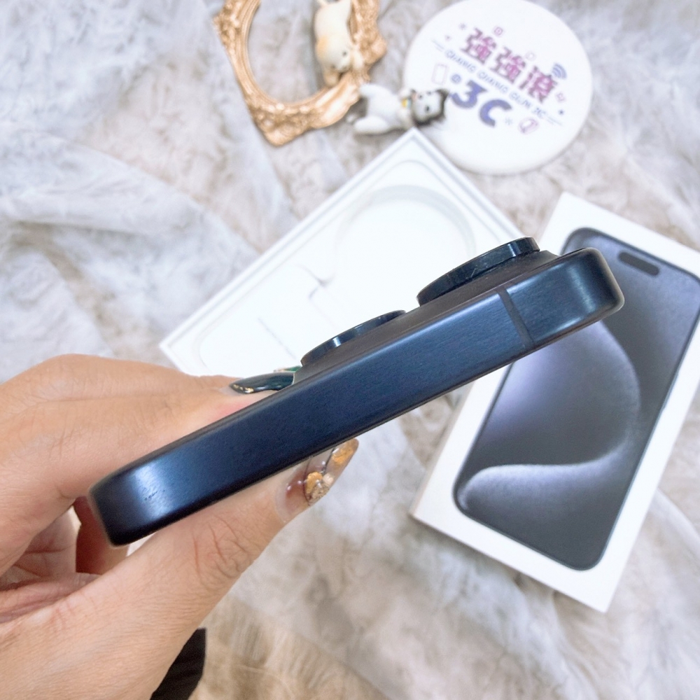歸仁-二手iphone 15 pro 128G 藍色＃09811（店家保固365天）
