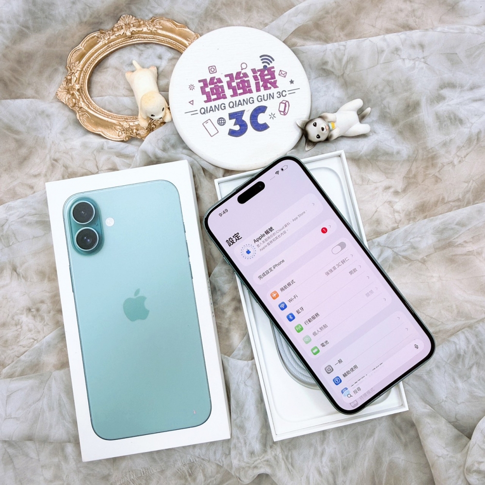 歸仁-二手iphone 16 plus 128G綠色＃45802（店家保固365天）