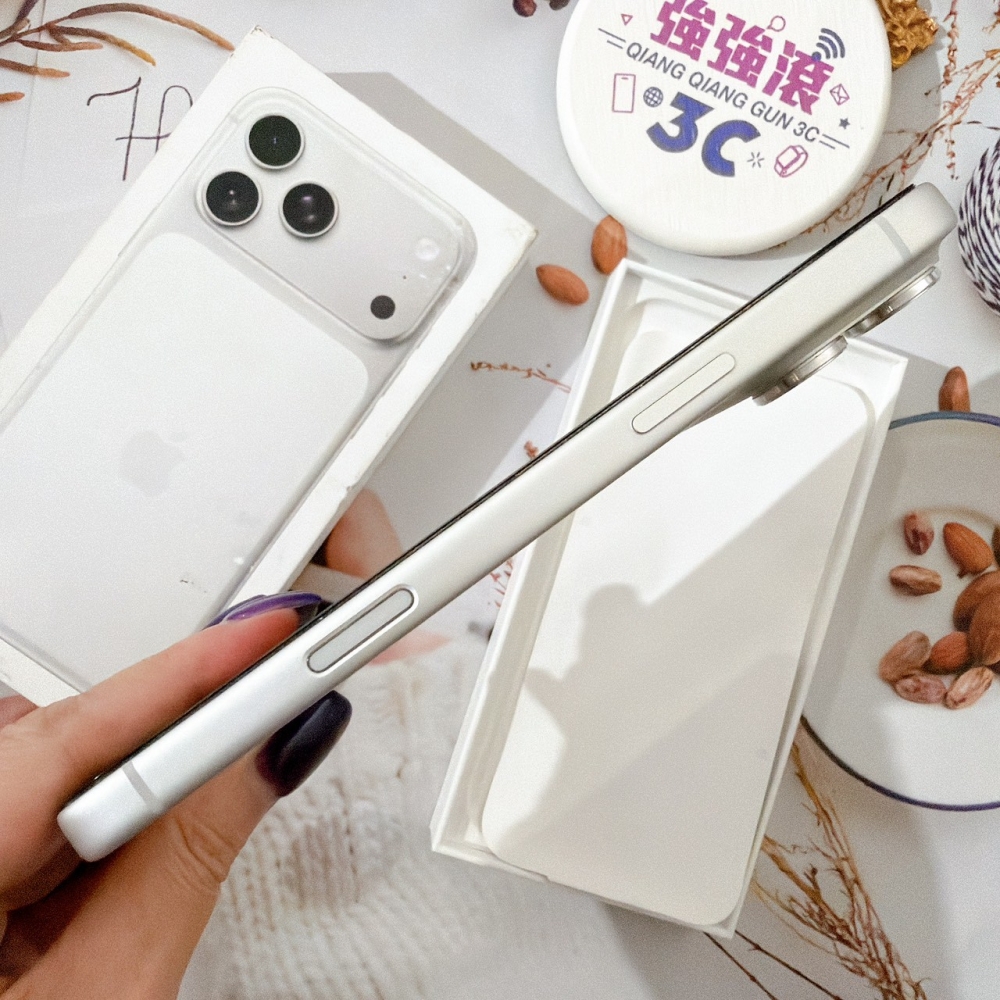 善化-二手iPhone17 PRO MAX 256G 銀色 #33218(原廠保固)
