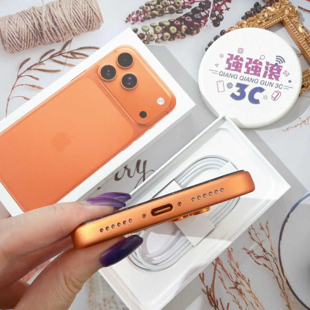 善化-二手iPhone17 PRO MAX 256G 橘色 #55033(原廠保固)