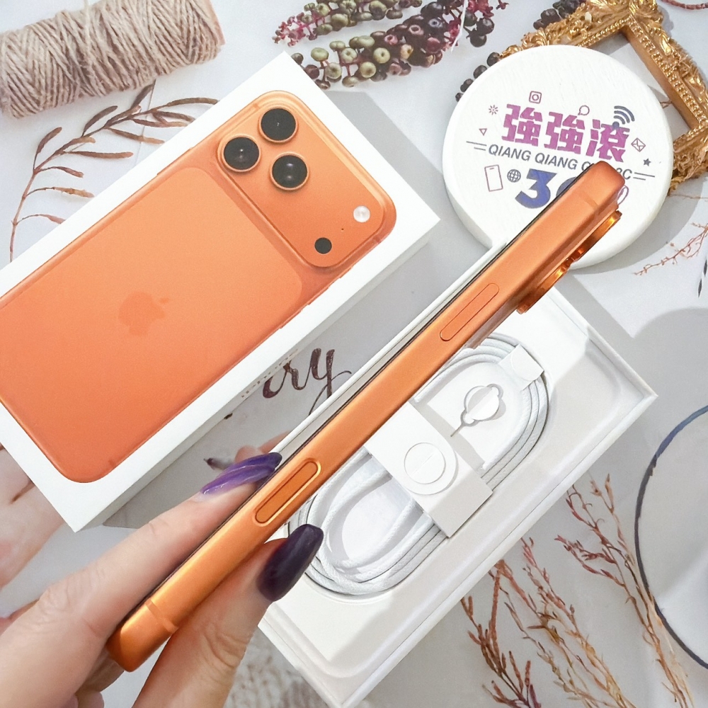 善化-二手iPhone17 PRO MAX 256G 橘色 #55033(原廠保固)