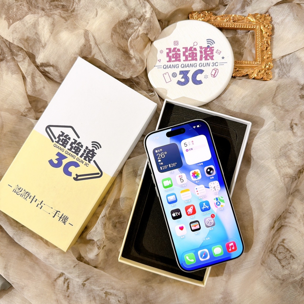 善化-二手港版iPhone17 PRO 256G 銀色 #77950（原廠保固）