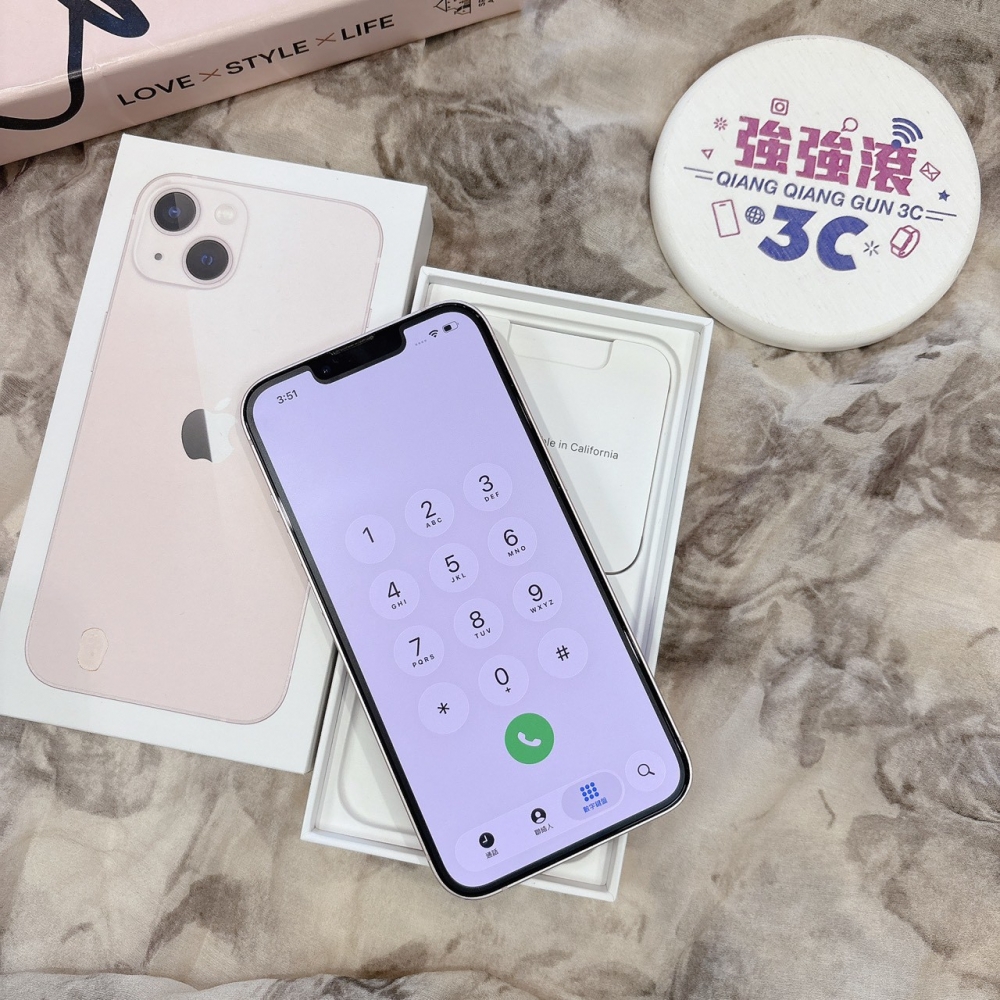 二手 iPhone13 128G 粉色*16548(店家保固)