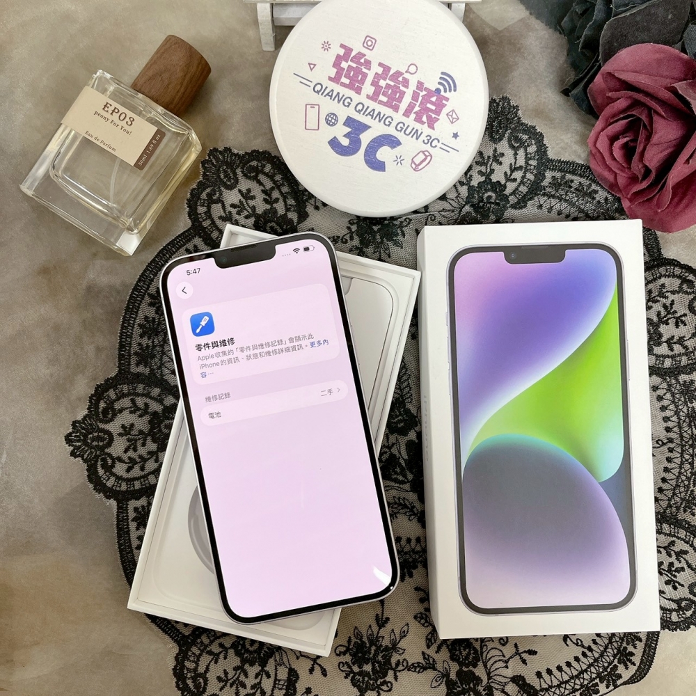 佳里-二手iPhone14 PLUS 128G 紫色 #93122(店保365天)
