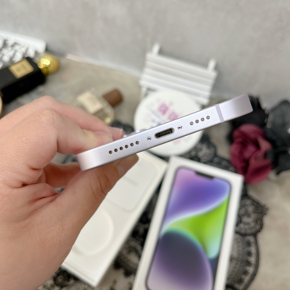 佳里-二手iPhone14 PLUS 128G 紫色 #93122(店保365天)