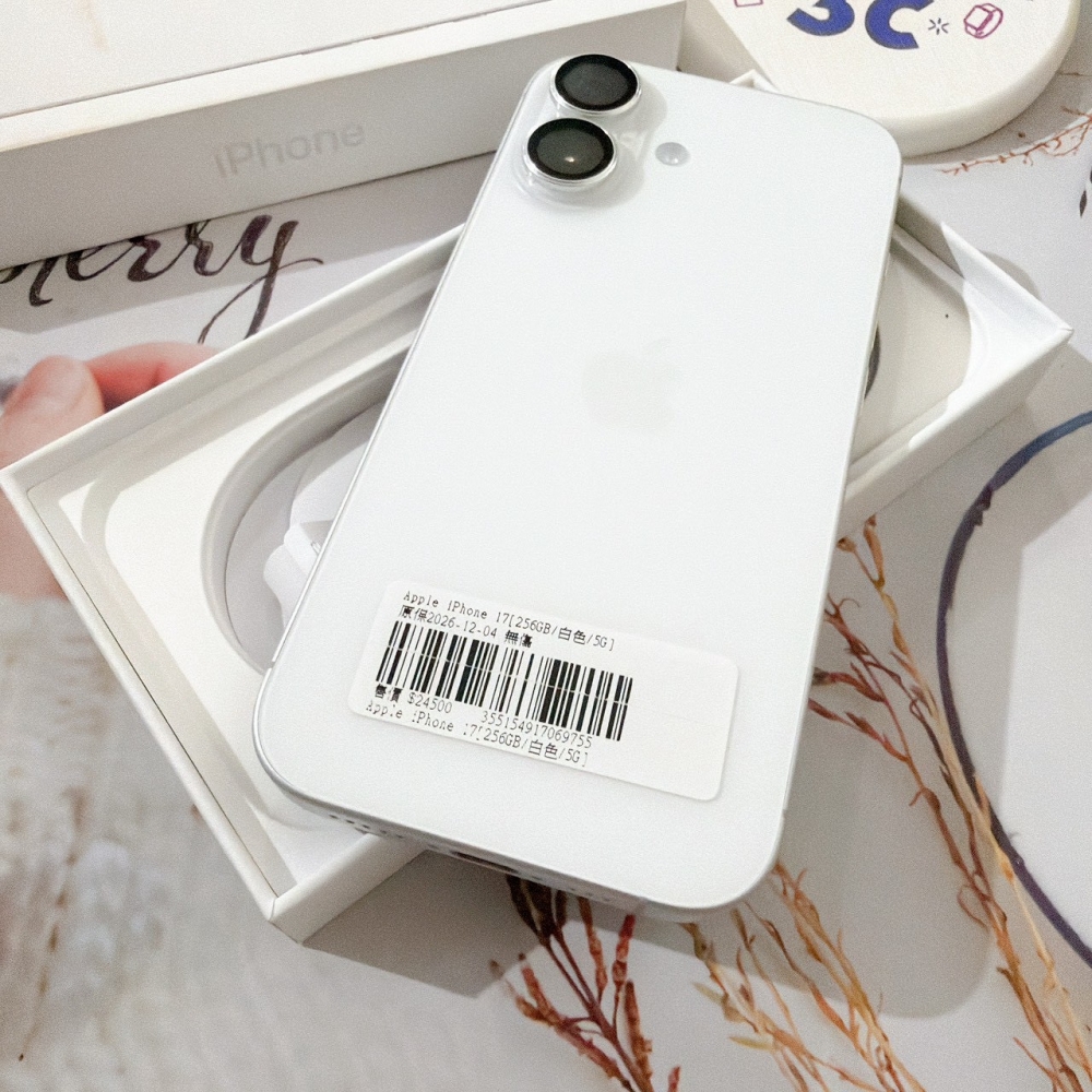 善化-二手 iPhone17 256G 白色 #69755(原廠保固)