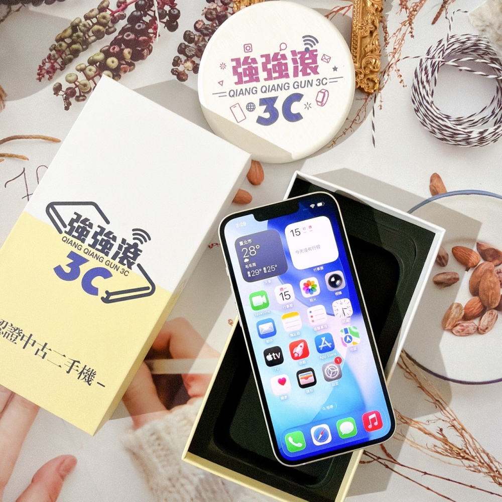 善化-二手 iPhone13 128G 白色 #85106(店家保固365天)