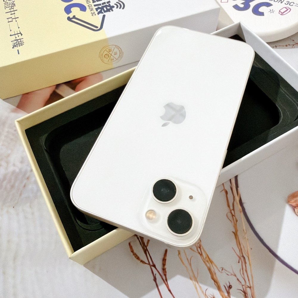 善化-二手 iPhone13 128G 白色 #85106(店家保固365天)
