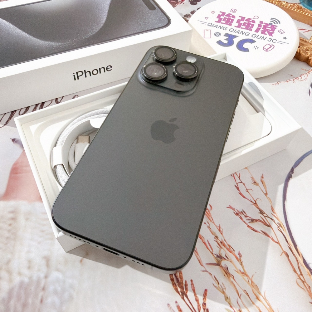 善化-二手 iPhone15Pro 256G 黑色*53606（店家保固）