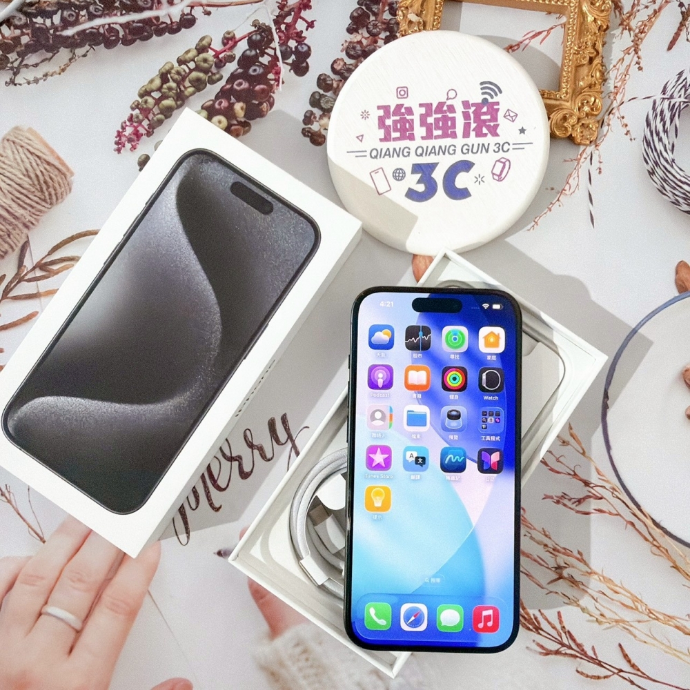 善化-二手 iPhone15Pro 256G 黑色*53606（店家保固）