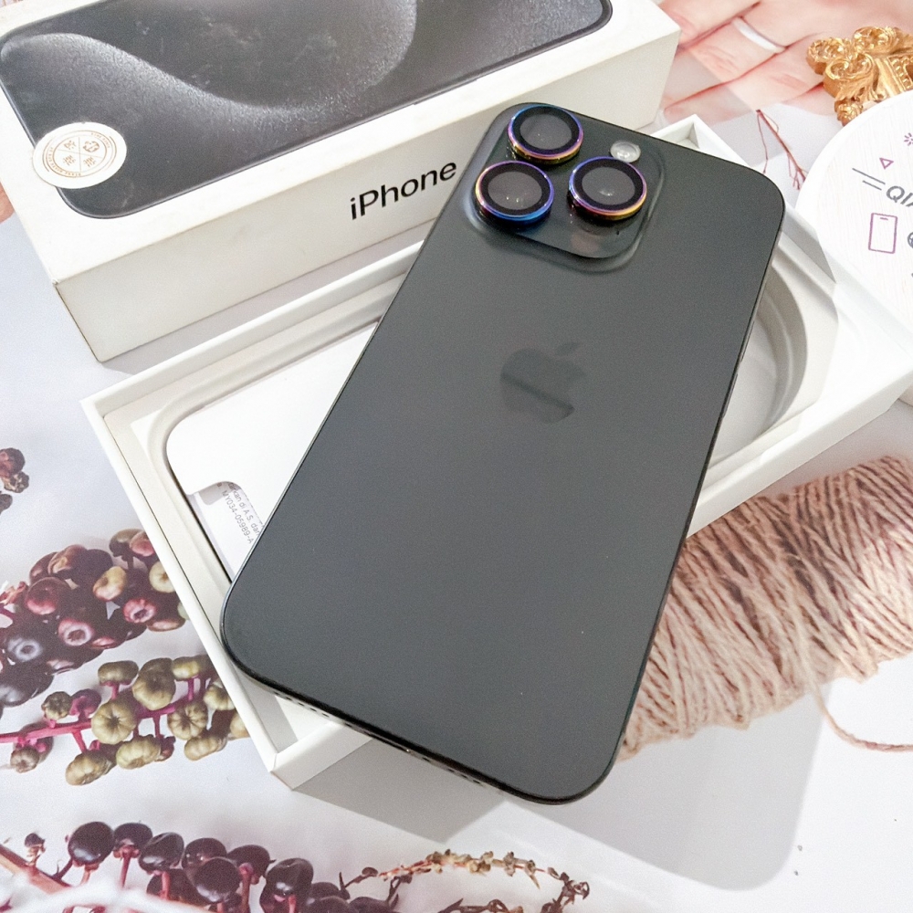 善化-二手 iPhone15Pro 128G 黑色*26575（店家保固）