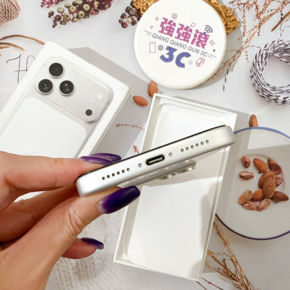 善化-二手 iPhone17 Pro Max 256G 銀色 #33218（原廠保固）