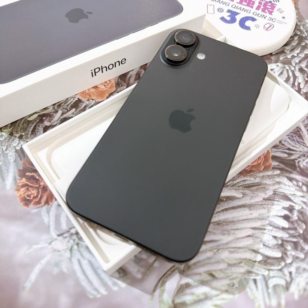 善化-二手 iPhone16 PLUS 256G 黑色 #99239（店家保固365天）