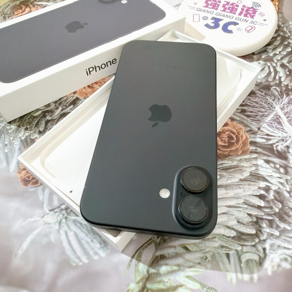 善化-二手 iPhone16 PLUS 256G 黑色 #99239（店家保固365天）
