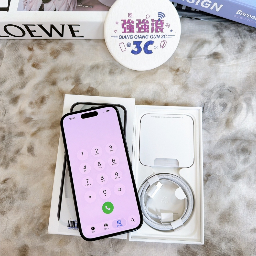 鹽行-二手 iphone 15 128G 黑色#69838（店家保固365天）