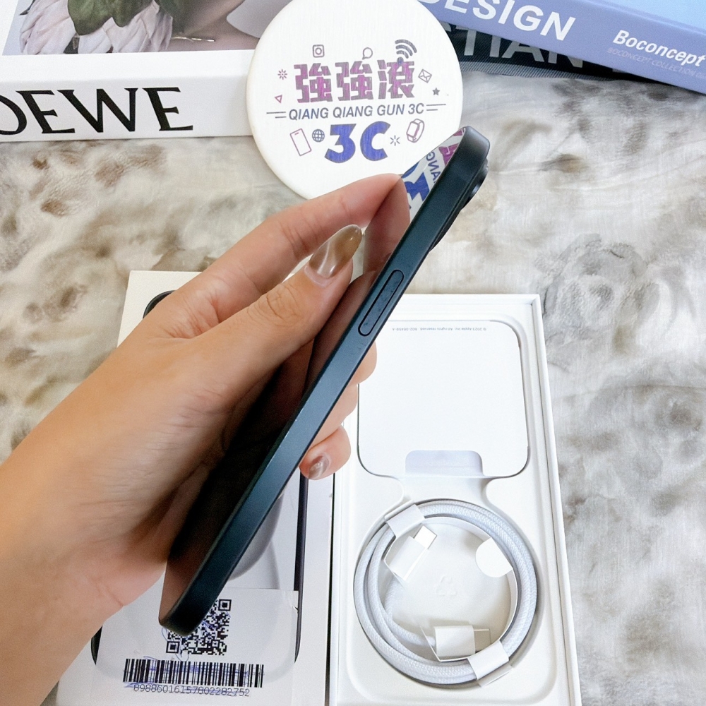 鹽行-二手 iphone 15 128G 黑色#69838（店家保固365天）