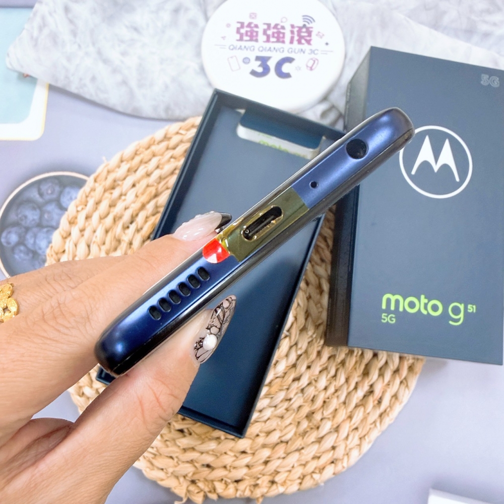 歸仁-二手MOto G51 4+128G 藍色*39479(店家保90天)