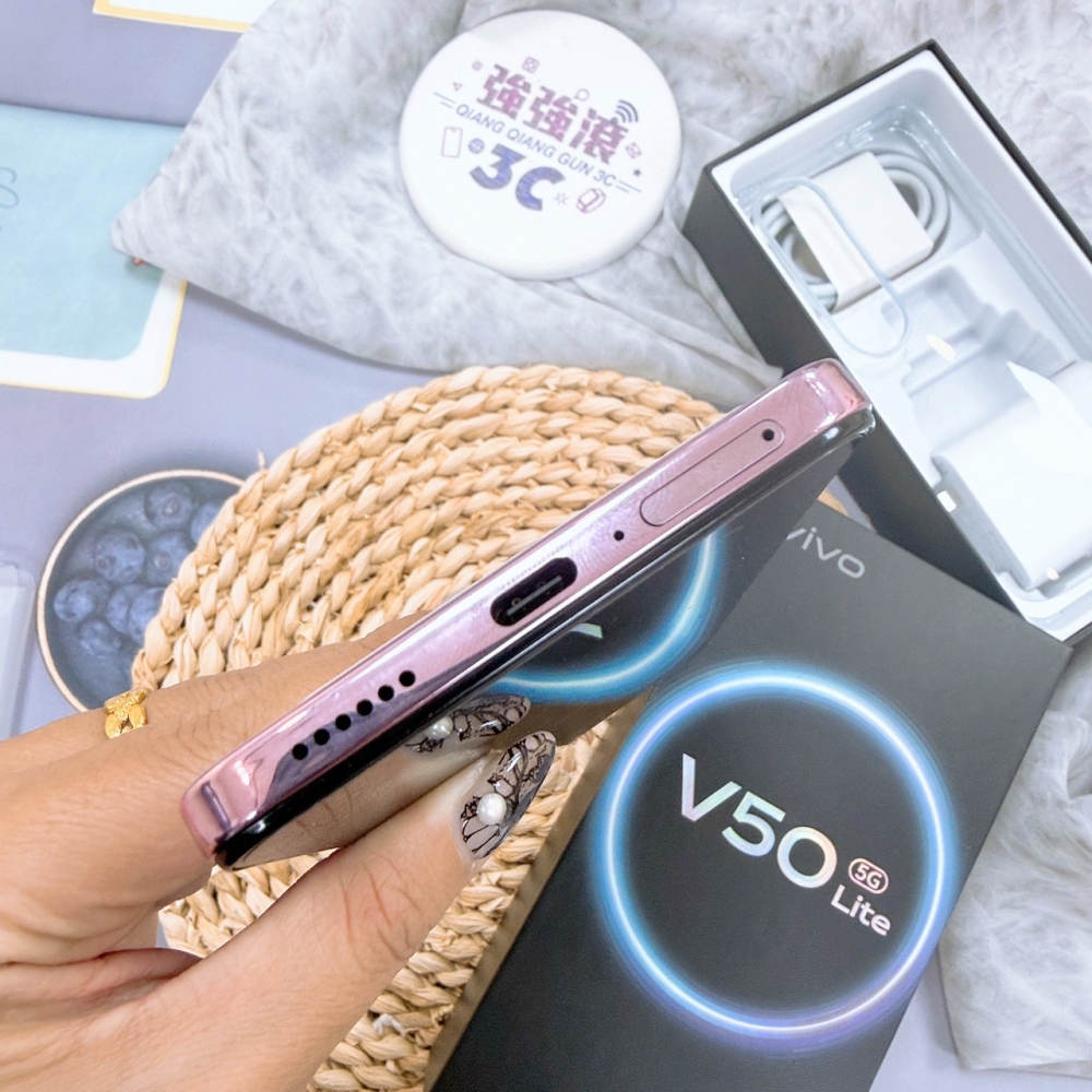 歸仁-二手VIVO V50 Lite 12+256G 紫色*73036(原廠保內)
